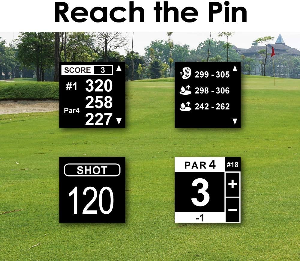 TW353 Golf GPS Watch for Men and Women, High Contrast LCD Display, Free Updates with Over 41,000 Preloaded Courses Worldwide, Lightweight Essential Golf Accessory, Turquoise/Gray
