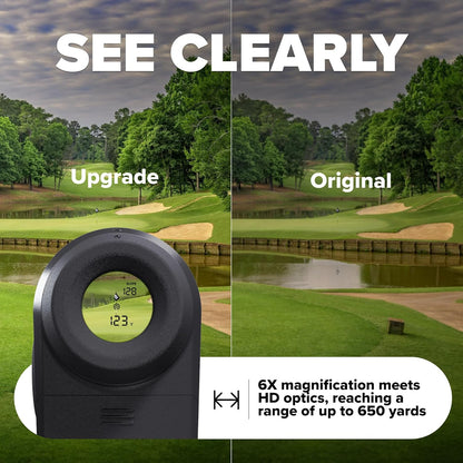 NX7 Pro Golf Rangefinder with Slope Switch- Laser Golf Range Finder Golfing Accessory - Slope, 6X, Flag Lock W Pulse Vibration, 650+ Yard Range Finder Golf Laser Rangefinder